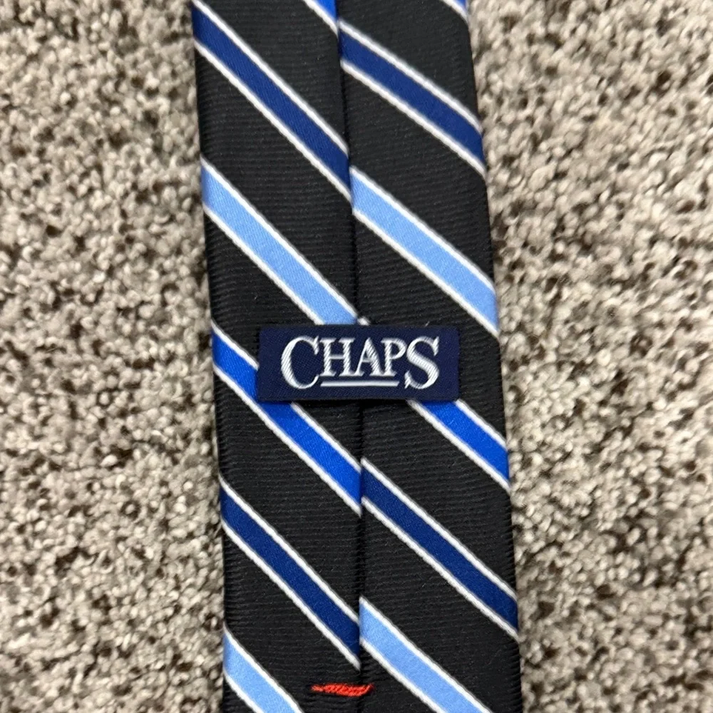 Youth Boys, Chaps Black/Blue tie and Bright Gold Tie Set